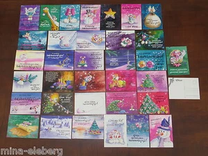 Diddl Postkarte WEIHNACHTSKARTE Auswahl graue SCHLEIFE mit Briefmarkenfeld NEU - Bild 1 von 27