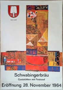 Poster Plakat - Bier Werbung - Spatenbräu München - 1964 - Oktoberfest Wiesn - Bild 1 von 1