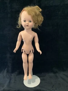 Vintage Walker Doll Circa 1950's 16” Marked 160 Open Mouth Teeth Fix Me Please - Picture 1 of 11