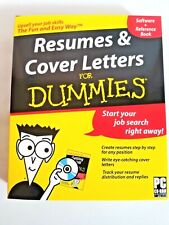 Resumes & Cover Letters for Dummies CD ROM & 144 page reference guide new in box