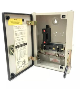 Nuevo desconector interruptor de fusible Cutler-Hammer 20 amperios SP+N HRC SPN PUNTO ROJO - Imagen 1 de 7