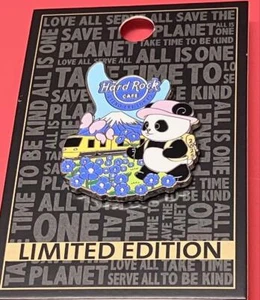 Distintivo spilla panda Hard Rock Cafe Tokyo UYENO EKI 2025 viaggio Giappone - Foto 1 di 1