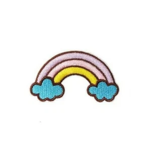 Rainbow Cute Iron on Embroidered Patches Sew Applique Repair Patch DIY - Picture 1 of 2