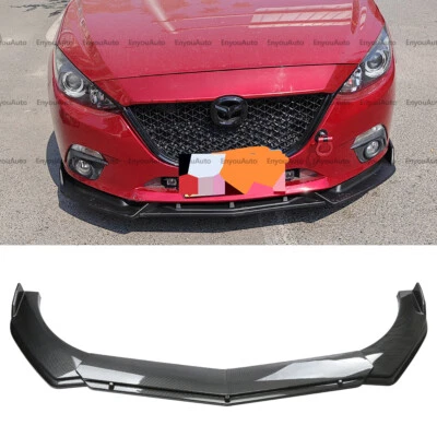 For Mazda Mx-5 miata Universal Front Bumper Lip Spoiler Splitter Carbon Fiber - Image 1 of 4