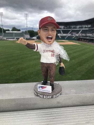 2021 Aaron Barrett Bear SGA Bobblehead 7/18 Ships Safe Washington Nationals Cover