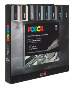 Uni Mitsubishi Pencil Posca Paint Markers - 8 Piece Set - Picture 1 of 1