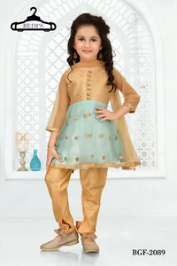 Baby Girls Indian Pakistni Salwar Kameez Party Wear Frock infant prom maxi 0-5yr - Picture 1 of 8