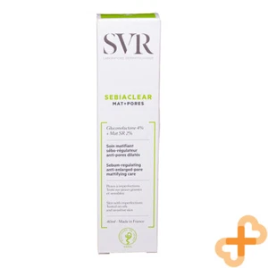 SVR Sebiaclear Mat + Pores Sebum Enlarged Pores Mattifying Blackheads Oily 40ml - Picture 1 of 12