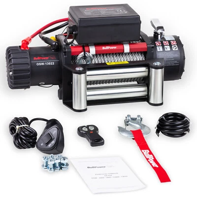 BullPower 12V Elektrische Seilwinde 13000LBS 5897KG Offroadwinde Funk Motorwinde - Bild 1 von 4