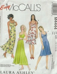 LAURA ASHLEY DRESSES Misses' Halter-Style (Sz 12-18) McCall's Pattern 4444 - Picture 1 of 2