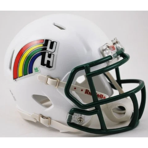HAWAII WARRIORS / RAINBOWS NCAA Riddell SPEED Authentic MINI Football Helmet Cover