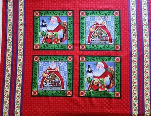 Santa Pillow Panel by Jim Shores - 44" x 36" 100% Cotton - Picture 1 of 3