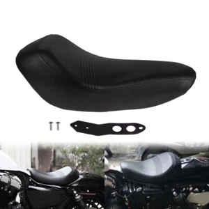 Black Front Rider Driver Solo Seat Cushion Fit For Sportster XL1200 48 2016-2020 - Picture 1 of 10