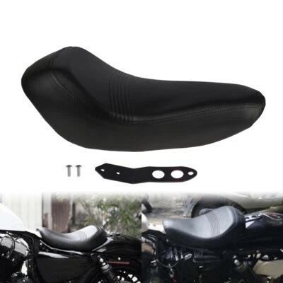 Black Front Rider Driver Solo Seat Cushion Fit For Sportster XL1200 48 2016-2020 - Image 1 of 4