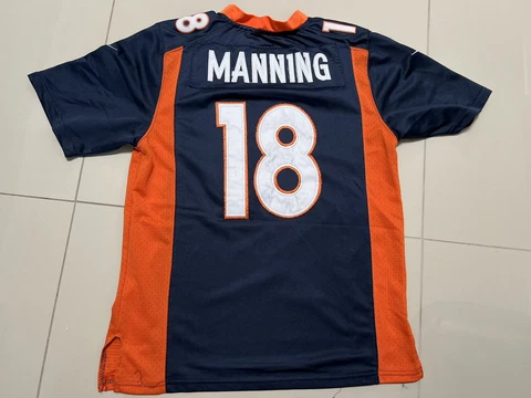 NIKE ON FIELD DENVER BRONCOS PEYTON MANNING ALL STITCHED JERSEY YOUTH XLARGE Cover