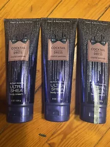 Bath & Body Works 3 X COCKTAIL DRESS 8 Oz. ULTRA SHEA Body Cream - Picture 1 of 1