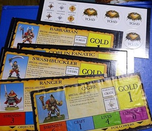 Talisman 3rd Edition Spare Character Cards etc  Multi-List oop Games Workshop.