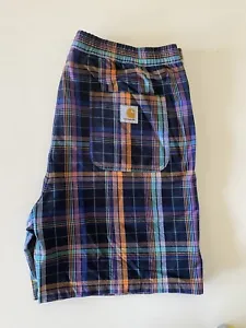 Carhartt WIP Vilay Shorts XXL Plaid 100% Cotton - Picture 1 of 11