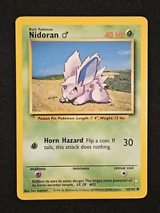 NM Near Mint *Ink Error* Nidoran 55/102 - Base Set - WOTC - Pokémon TCG - 1999 - Picture 1 of 5