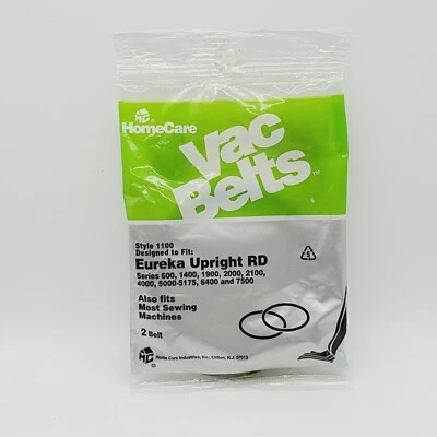 HomeCare Style 1100 Eureka Upright Vac Belts & Sewing Machines 2 Belt NEW - Image 1 of 3