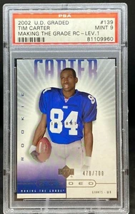 Tim Carter 2002 UD Graded Making The Grade Level 1 RC Rookie #478/700 PSA 9 - Picture 1 of 3