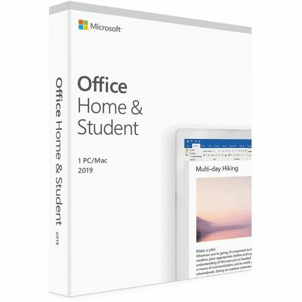Microsoft Office Home Student 2019 Windows 10 und 11 Mac ab OSX RETAIL NEU - Bild 1 von 1