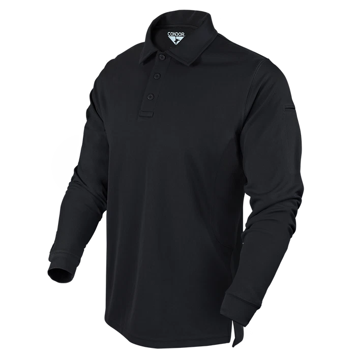 Condor 101120-002 Performance Polo Long Sleeve Black 2xl