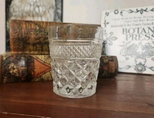 Anchor Hocking Wexford Mid-Century 1960’s Old Fashioned Pressed Glass 8 oz - Picture 1 of 7