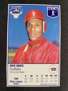 1997 Kraft MSA Eric Davis HOME PLATE HEROES HAND CUT Card #10 Reds - Picture 1 of 2