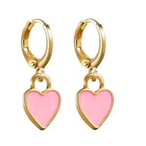 1 Pair of Stud Earrings Heart Stud Earrings Women Stud Earrings for Party - Picture 1 of 12