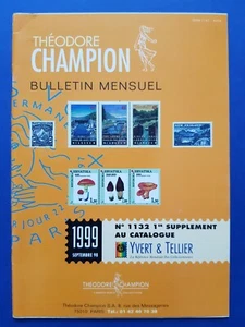 THEODORE CHAMPION Bulletin Mensuel / Septembre 1998 Numéro 1132 / Revue - Picture 1 of 2