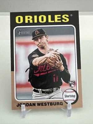 Jordan Westburg 2024 Topps Heritage #229 Baltimore Orioles RC Rookie - Image 1 of 2