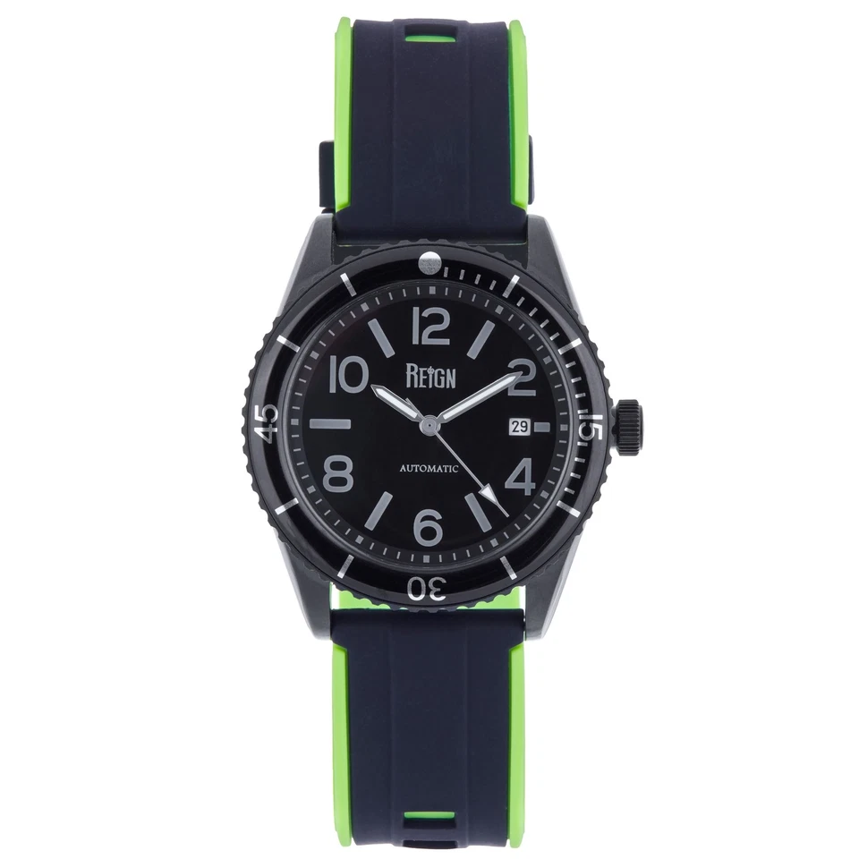 Reign Gage Automatic Watch w/Date - Men's Black One Size REIRN6605