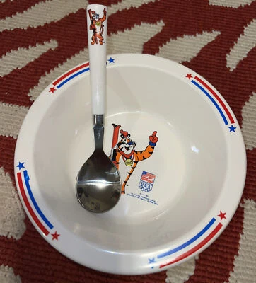 Kellogg's Frosted Flakes Tony The Tiger 1991 Equipo Olímpico Patrocinador Cuchara Foto 1 de 4