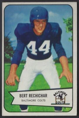 1954 Bowman Bert Rechichar * Baltimore Colts #26 - Image 1 of 2