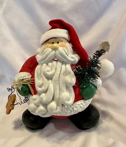 Weihnachtsmann Kris Kringle Harz Figur 5x6" kurzer großer Bauch Weihnachten süß - Bild 1 von 11