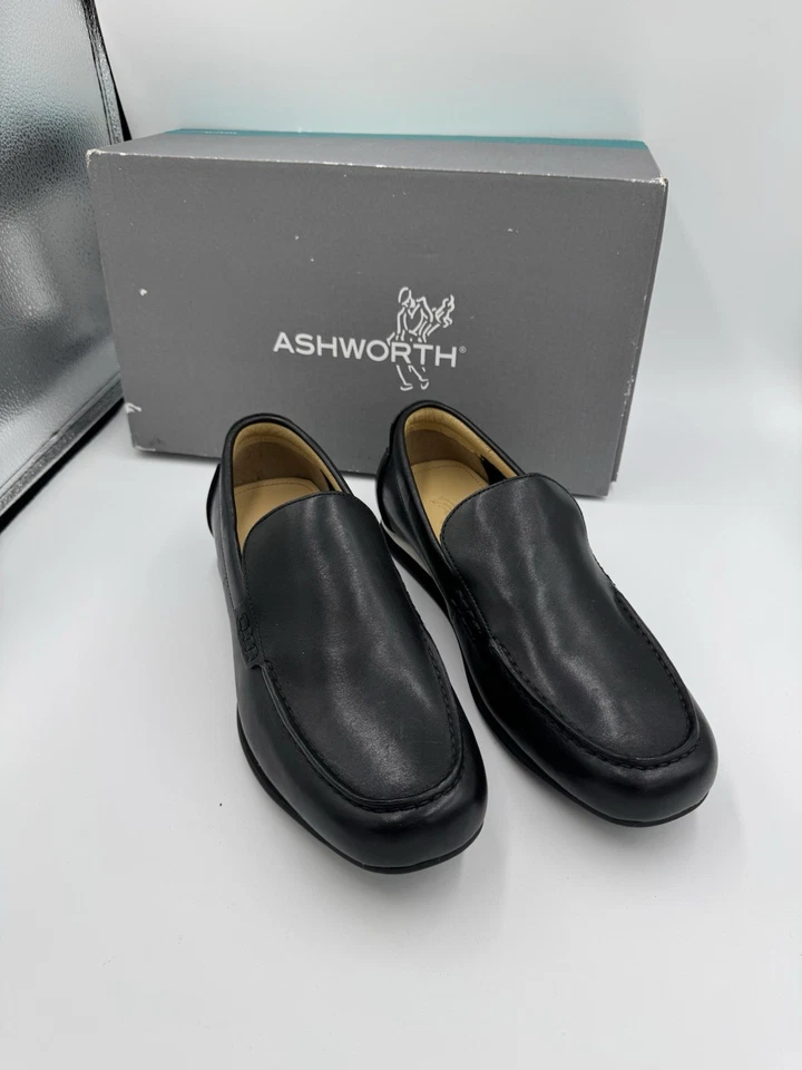 Nuevos zapatos de golf Ashworth Encinitas negros blancos talla 8,5 para hombre $140 G54173 Foto 1 de 4