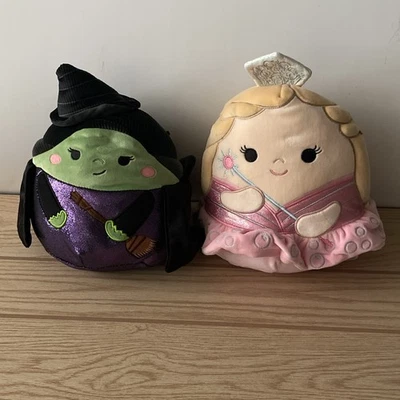 Squishmallows Wicked Glinda AND Elphaba 10” SET 2 Ultra Soft Plush NWOT - Image 1 of 4