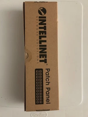 NEW Intellinet CAT5e 12 Port Patch Panel In RJ45 Surface Wall Mount Bracket - Image 1 of 3