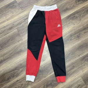 Vintage Champion Pants Mens S Jogger Fleece Patchwork Pockets Classic Athletic - Picture 1 of 3