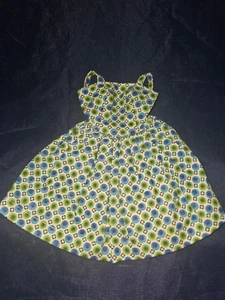 BARBIE abito blu verde festa VTG FATTO IN CASA MODA BAMBOLA VESTITI cinturino estivo - Foto 1 di 7