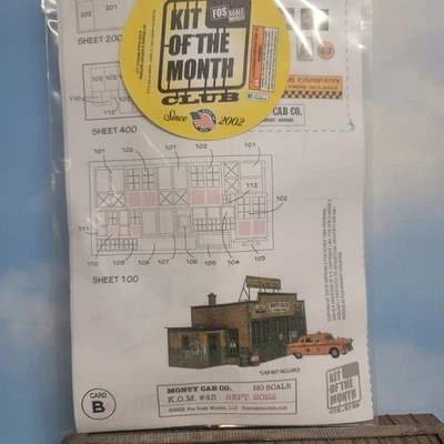  Fos Scale Models Monty Cab Co. Ho Scale structure kit - Image 1 of 3