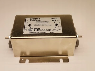 Corcom 6FCD10 6A EMI Filter 50-60Hz 250VAC 1 Piece  - Image 1 of 4