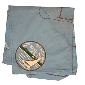 Del - Mar - Va Council DE Rodney Scout Reservation Neckerchief BLU Bdr (LB2678) - Picture 1 of 2