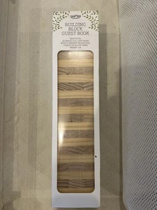 Ginger Ray Wedding Guest Book Building Block Set New Unused - Picture 1 of 3