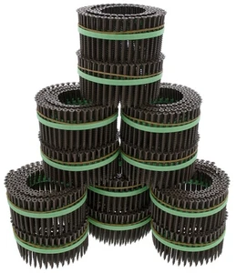 Viti a ponte per legno testa piatta quadrata MURO® marrone epossidico #8 x 2-1/2" per Speed Driver - Foto 1 di 2