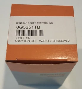 Genuine Generac Assy Ignition Coil W/Dio GTH530CYL2 Part #0G3251TB - Picture 1 of 4