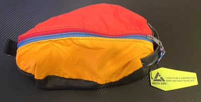 Green Guru Upcycled Travel Kit Accessary Bag Red and Yellow Brand New with Tags - Image 1 of 4