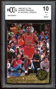 1992-93 Ultra Award Winners #1 Michael Jordan Card BGS BCCG 10 Mint+ - Picture 1 of 2