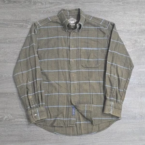 Bills Khakis Windowpane kariertes Button-Down Flanellhemd hergestellt in den USA Herren Gr. Medium - Bild 1 von 13